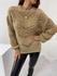 SHEIN Pointelle Knit Drop Shoulder Sweater