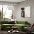 JÄTTEBO Mod crnr sofa 2,5-seat w chaise lng, Right/Samsala dark yellow-green - IKEA