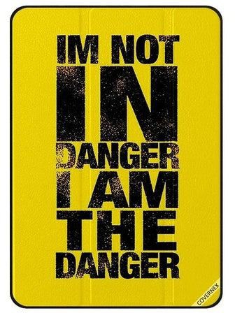 غطاء حماية واقٍ بطبعة عبارة "I Am Not In Danger I Am The Danger" لجهاز أبل آي باد برو متعدد الألوان