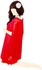 Free Size Red Transaprent Dress Bra G String