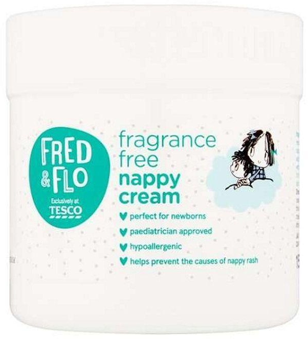 Tesco Fred & Flo Fragrance Free Nappy Cream 150Ml