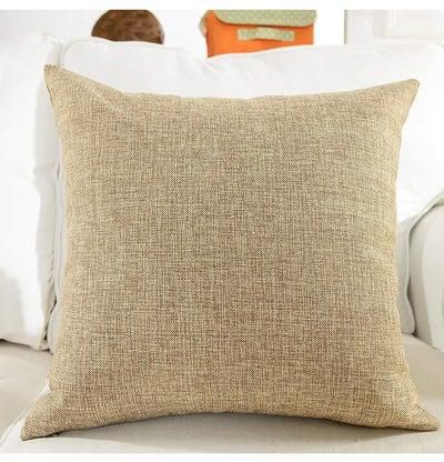 5-Piece Solid Pattern Decorative Pillow polyester Natural Beige 45x45cm