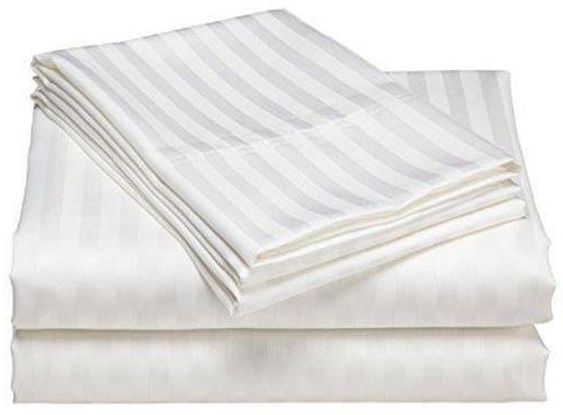 White Striped Bedsheets (4pc)