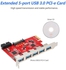 PCI-E To USB 3.0 5 Ports Express Expansion Card Mini PCI-E U