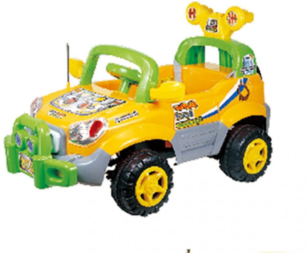 ride on car yellow with remote   29-688
