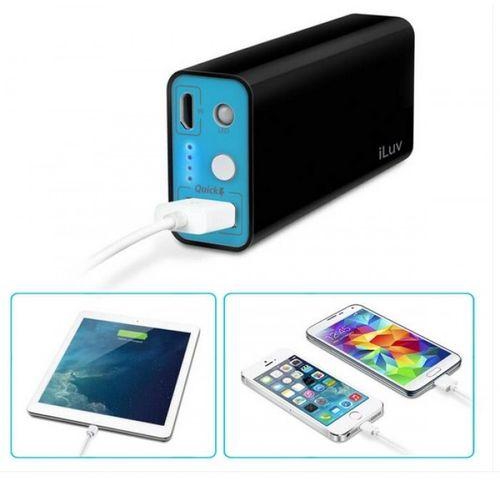 ILUV MYPOWER52/BK 5200mah PORTABLE USB Port Charger Battery Pack Power Bank WITH 1 USB PORT , Black
