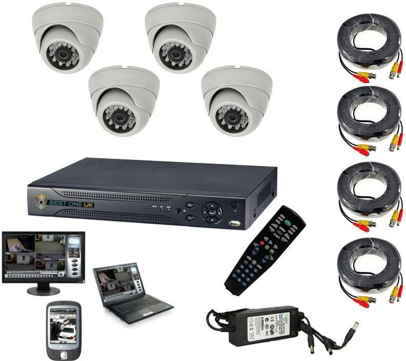 CCTV Security Surveillance DVR Kit, Channel Video Audio