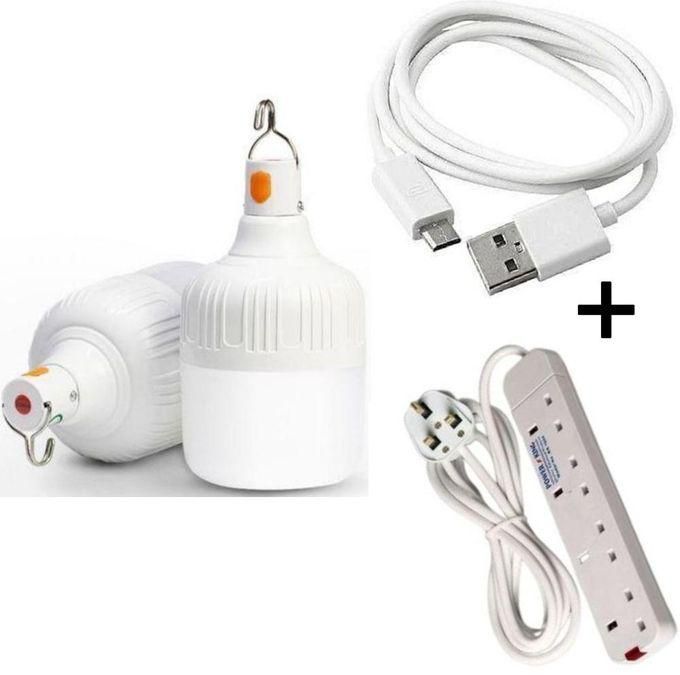 Dp Light 30W LED Rechargeable Bulb With USB + Free Amazing Quality Gifts