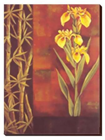 Decorative Wall Painting With Frame Brown/Red/Yellow 47x47centimeter