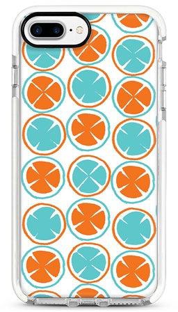 Protective Case Cover For Apple iPhone 7 Plus Citric Circles Full Print