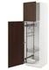METOD High cabinet with cleaning interior, black/Sinarp brown, 60x60x200 cm - IKEA