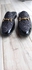 Men's Classic Black Leather Half Shoe