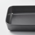 LYCKAD Oven/serving dish set of 2 - dark grey