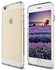 Simple Series 0.7mm Silm TPU Gel Case & Screen Guard for iPhone 6 4.7 inch - Transparent Gold