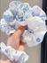 6pcs Floral Print Scrunchie - Blue