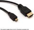 Ipohonline Micro HDMI to HDMI Cable - 1 meter (Black)