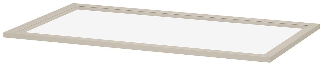 KOMPLEMENT Glass shelf - beige 100x58 cm