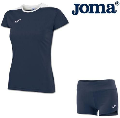 Joma Women's Tennis Clothes-Round Neck T-shirt & Shorts