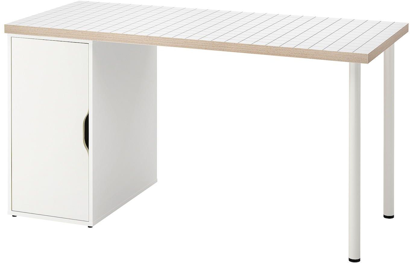 LAGKAPTEN / ALEX Desk - white/anthracite 140x60 cm
