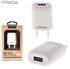 Proda IPhone 6l6s & 6/6s Plus RP-U11- 1.0A USB Travel Charger Adapter White