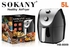 Sokany kitchen  air fryer Healthy Frying without Oil Black as picture