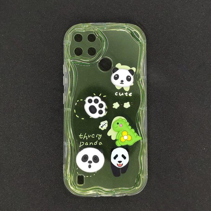 Transparent TPU Back Case With 3D Raised Toys For Realme C21y