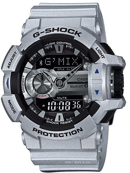 Casio G Shock GBA 400 1ADR G556 Bluetooth Mens Watch Silver