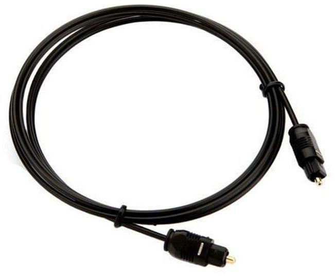 1.5meter Optical Fiber Optic Toslink Digital Audio Cable Male Black Black