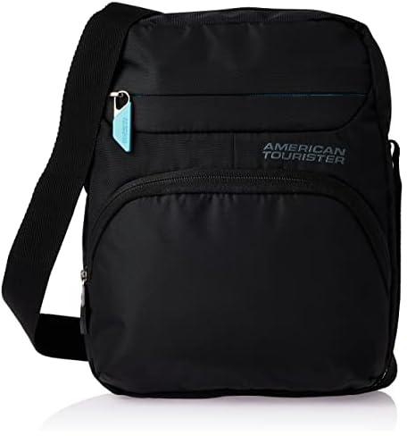 American Tourister Amber Vertical Shoulder Bag Black/Blue