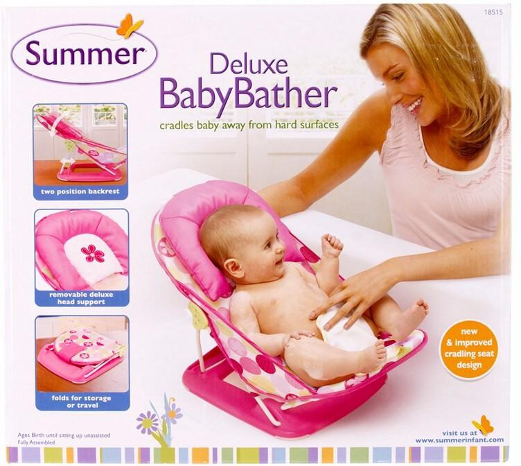 Summer Deluxe Baby Bather Pink