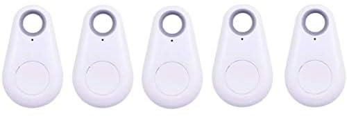MARGOUN 5 Pack Smart Tracker Key Finder Locator Wireless Anti Lost Alarm Sensor Device for Kids Car Wallet Pets Alarm Reminder APP Control Compatible iOS Android (5 Pack White)