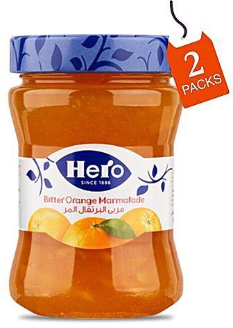 Hero Food مربى البرتقال المر - 2 عبوة - 340 جرام