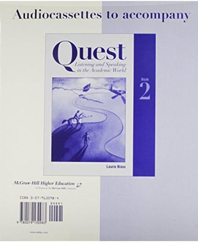 Mcgraw Hill Quest Listening and Speaking in the Academic World - Book 2 Intermediate to High Intermediate - Audio Works Cassettes 8
