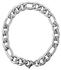 Fashion Stainless Steel Brushed Finish Figaro Chain Bracelet
