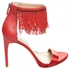 BCBGMaxazria Divine High-Heel Beaded Ankle Dress Sandal for Women - Red, 8 US