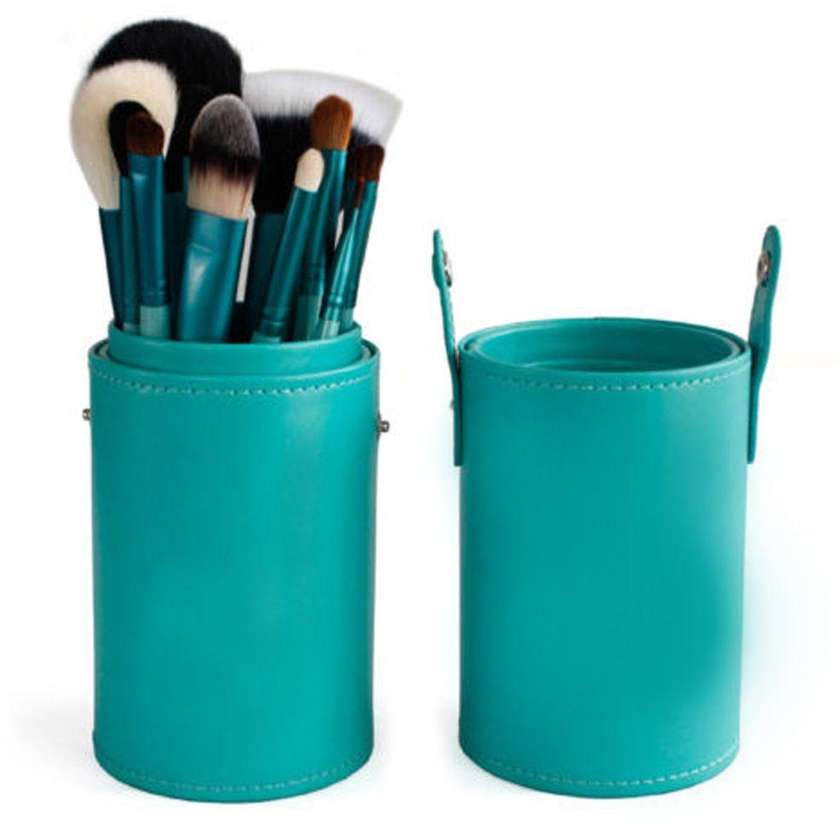 12pcs Pro Makeup Brushes Set Kit in Cup Holder Case