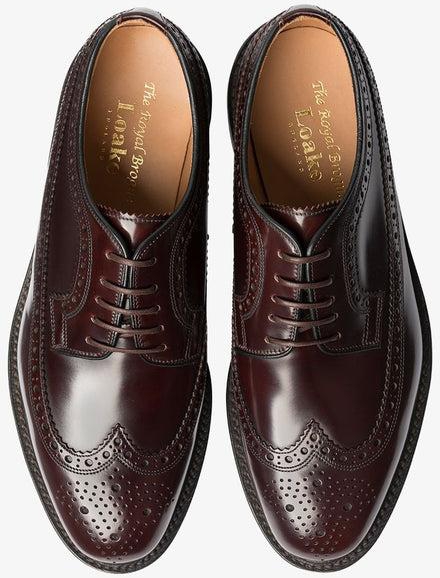LOAKE Royal Brogue shoe - Oxblood
