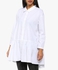 White Embroidered Cotton Shirt