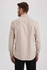Defacto Modern Fit Buttondown Polo Neck Flanel Long Sleeve Shirt