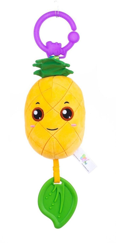 Pineapple Bell Soft Toy, With Teether And Hanging Ring
