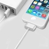 Fast Charging & Data Sync Cable for iPhone 4/4S/3G/3GS, iPad 1/2/3, iPod - 30-Pin Connector, 1M White - High-Performance Design