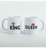 King Queen White Printed Mug White Special For Couples