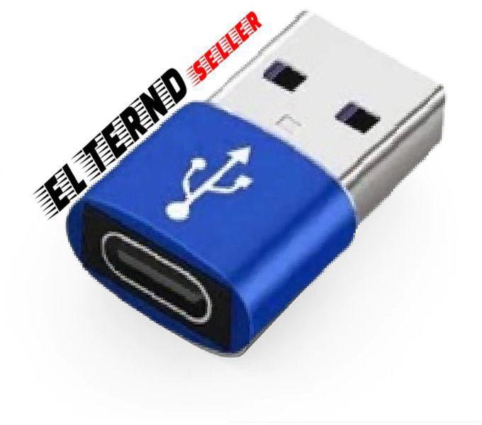 OTG Adapter USB Male To Type C Female - Blue