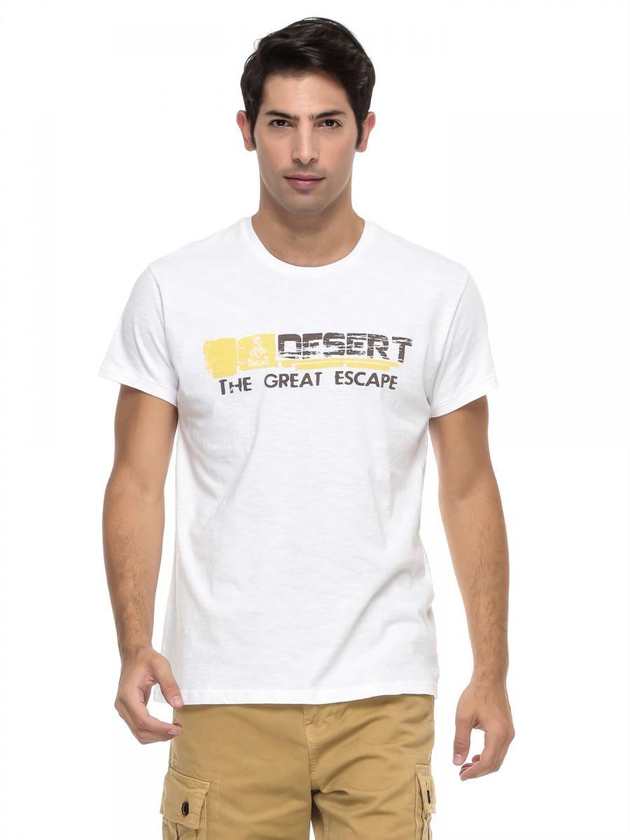 Dakar Men'S Short Sleeve Desert Printed T-Shirt