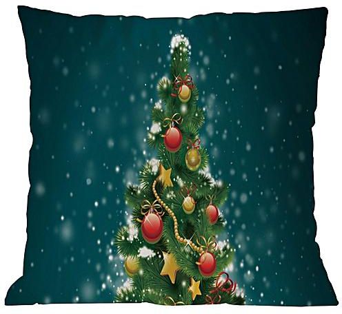 Generic Fashion Christmas Cotton Soft Pillow Case Sofa Waist Throw Cushion Cover Home Decor