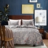 Duvet Quilt Cover Bedding Set + Pillow Case Comfort Houz Gray Leaf Queen  King