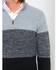 LC Waikiki Stand Collar Long Sleeve Color Block Men's Knitwear Sweater