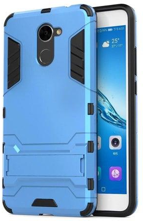 Armor Case Cover With Kickstand For Huawei Y7 Prime/Enjoy 7 Plus Light Blue/Black