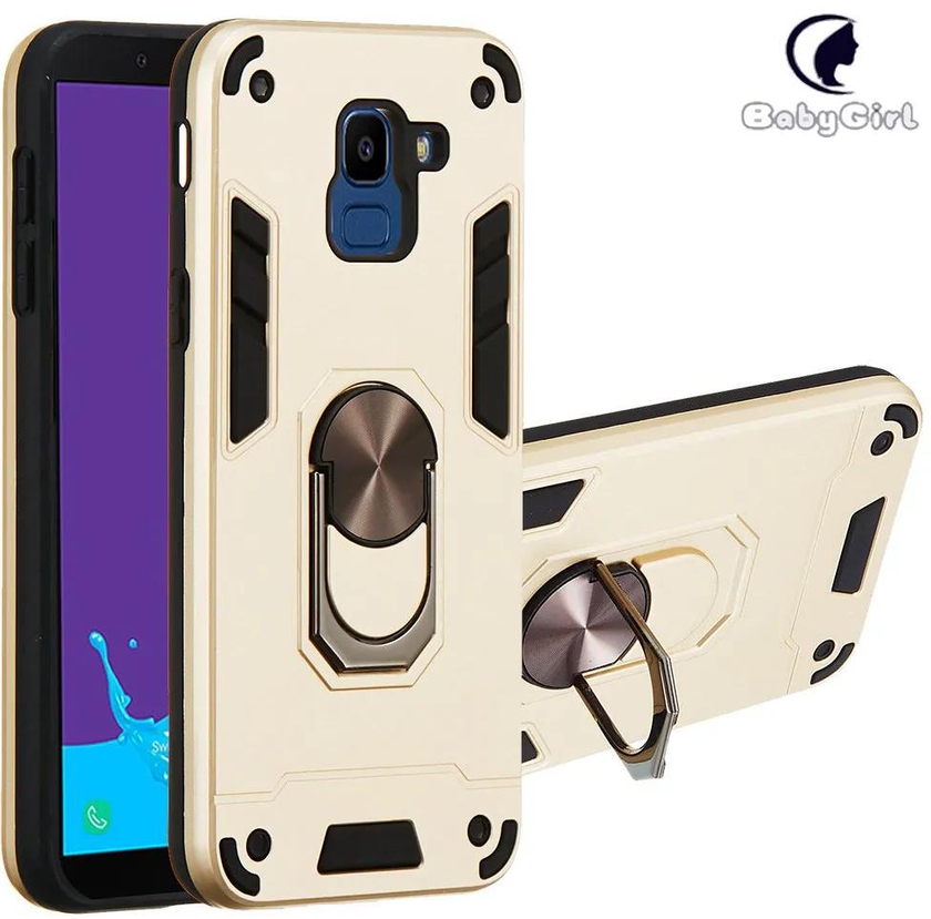 Samsung Galaxy J6 2018 Case, 2 in 1 Shockproof Hybrid Dual Layer Armor Defender Phone Cover