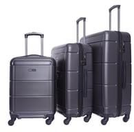 Para John Luggage Spinner Bags Set of 3 20,24,28 Inches Blue